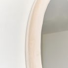 Pale Pink Oval Velvet Framed Wall Mirror 50cm x 70cm