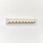 Pale Taupe Scalloped Wall Storage Shelf - 61cm