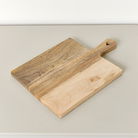 Rectangular Mango Wood Chopping Board with Heart Detail - 30cm