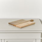 Rectangular Mango Wood Chopping Board with Heart Detail - 30cm