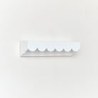 White Scalloped Wall Storage Shelf - 40cm