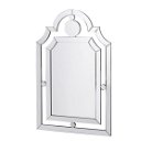 Arched Art Deco Frameless Circle Detailing Wall Mirror 119cm x 75cm