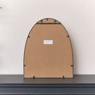 Arched Gold Mirror With Mirrored Shelf - 50cm x 60cm