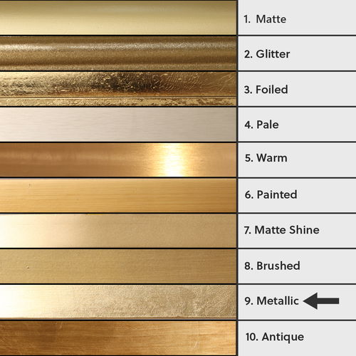 Arched Gold Mirror With Mirrored Shelf - 50cm x 60cm