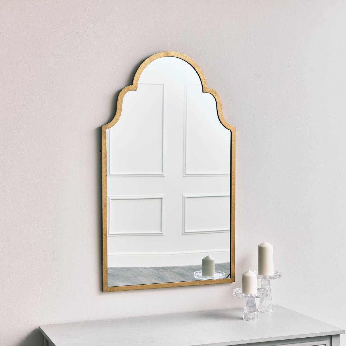 Arched Gold Wall Mirror 61cm x 101cm