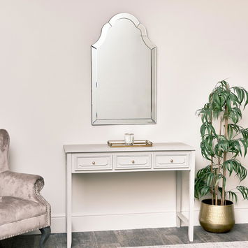 Arched Mirrored Framed Wall Mirror 60cm x 101cm