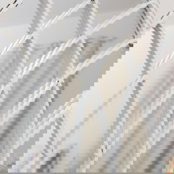 Arched White Distressed Chapel Fretwork Garden Mirror - 47cm x 142cm