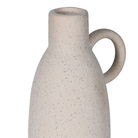 Beige Speckled Stone Poco Styled Flower Jug Vase - 13cm