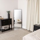 Black 4 Drawer Large Chest/Console Table with Shelf - Briggs Range