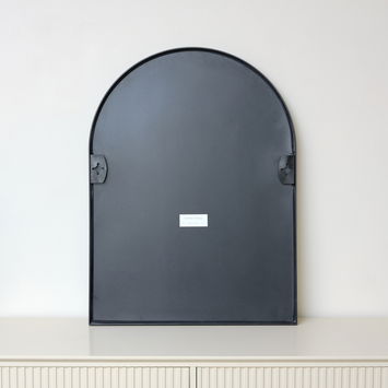 Black Arched Wall Mirror 80cm x 60cm