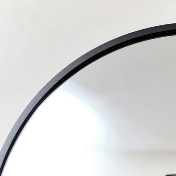 Black Framed Arch Wall Mirror 42cm x 156cm