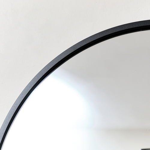 Black Framed Arch Wall Mirror 42cm x 156cm