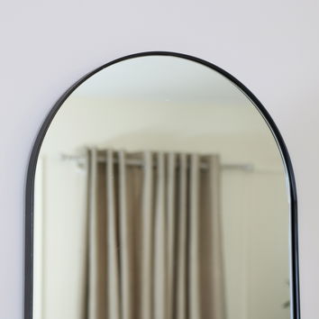 Black Framed Arch Wall Mirror 