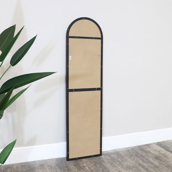 Black Framed Arch Wall Mirror 