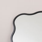 Black Full Length Wavy Mirror - 70cm x 165cm