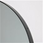 Black Oval Wall Mirror 40cm x 140cm