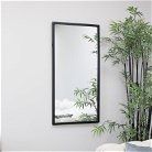 Black Rectangle Wall Mirror 50cm x 100cm 
