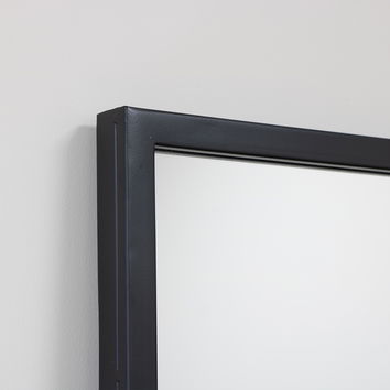 Black Rectangle Wall Mirror 50cm x 100cm