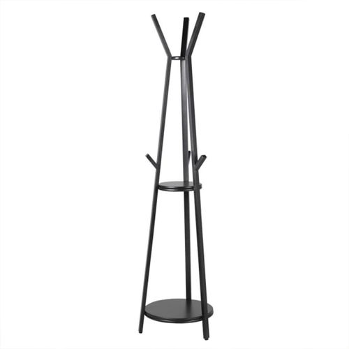 Black Tall Metal Coat Stand