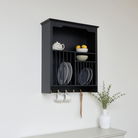 Black Wall Mounted Plate Rack