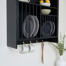 Black Wall Mounted Plate Rack