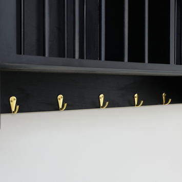 Black Wall Mounted Plate Rack