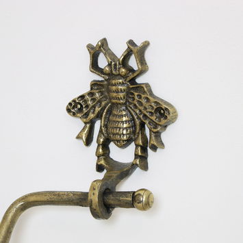 Brass Bumblebee Toilet Roll Holder