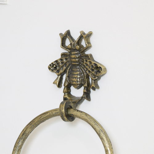 Brass Bumblebee Towel Ring