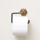 Brass Gold and Black Toilet Roll Holder