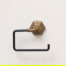 Brass Gold and Black Toilet Roll Holder
