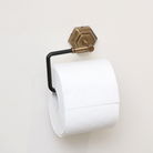Brass Gold and Black Toilet Roll Holder