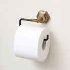 Brass Gold and Black Toilet Roll Holder