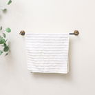 Brass Gold and Black Towel Rail 64cm