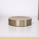 Brass Gold Textured Metal Round Soap Dish