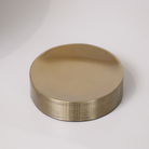 Brass Gold Textured Metal Round Soap Dish