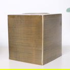 Brass Gold Textured Metal Tissue Box Holder