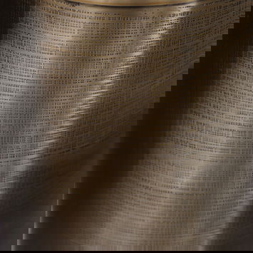 Brass Gold Textured Metal Waste Bucket Bin