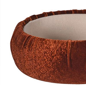 Burnt Orange Velvet Pumpkin Storage Box
