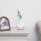 Ceramic Cream Speckled Urchin Vase - 17cm