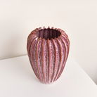 Ceramic Handmade Pink Mauve Vase - 23cm