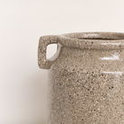 Ceramic Speckled Grey Glaze Vase