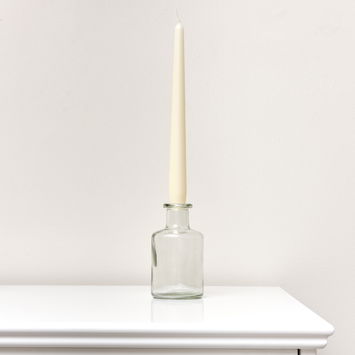 Clear Glass Bottle Vase - 12cm