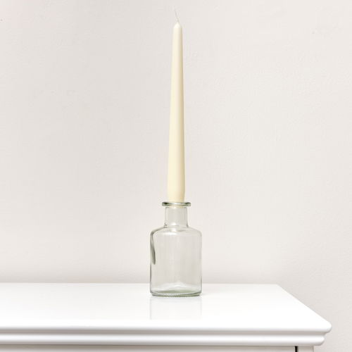 Clear Glass Bottle Vase - 12cm