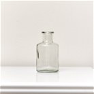 Clear Glass Bottle Vase - 12cm