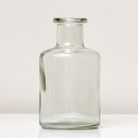 Clear Glass Bottle Vase - 12cm