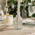 Clear Ribbed Glass Bottle - 10cm
