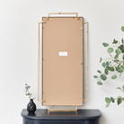 Copper Foiled Geometric Wall Mirror 94cm x 48cm
