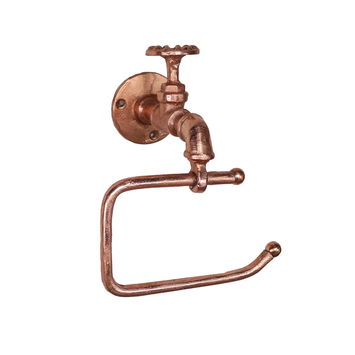 Copper Metal Tap Toilet Roll Holder