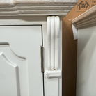 Cream Wall Mounted Cupboard with Drawers - Lyon Range
