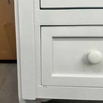Cream Wall Mounted Cupboard with Drawers - Lyon Range